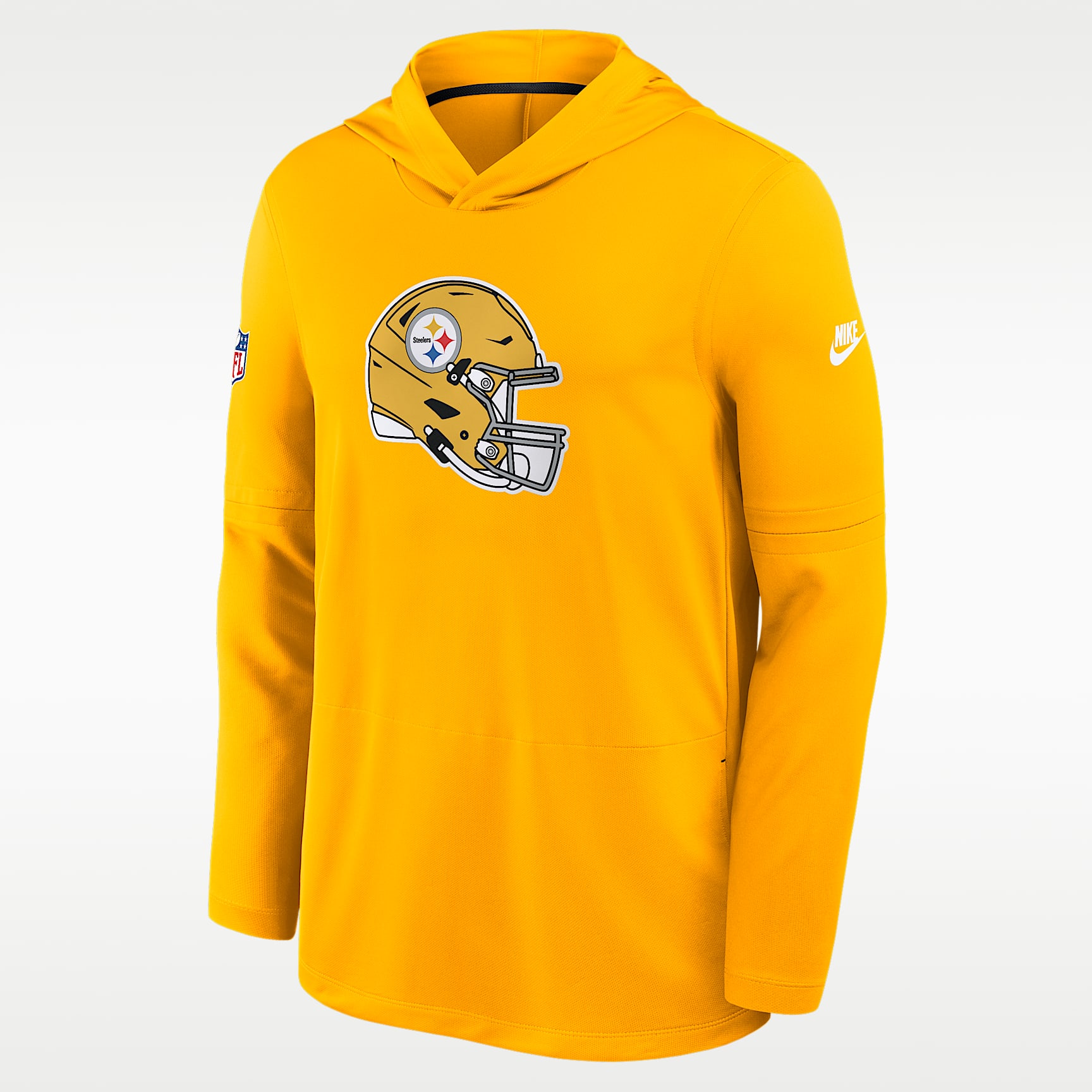 トップス　メンズ　M　ハイパーシールド　イエロー　ブルー NIKE Pittsburgh Steelers Alt Men's Nike Dri-FIT NFL Long-Sleeve Hooded